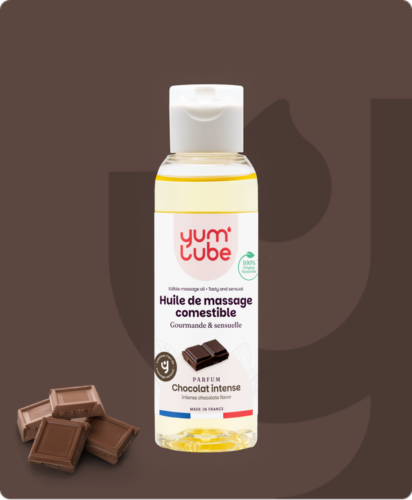 Huile de massage comestible Yum'Lube Chocolat, flacon de 100 ml