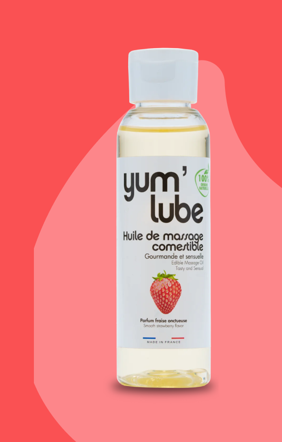 Huile massage Yumlube Fraise