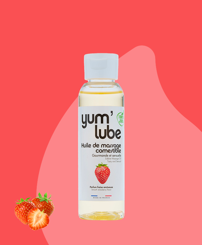 Huiles massage Yumlube Fraise 2